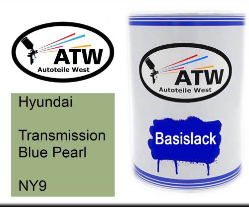 Hyundai, Transmission Blue Pearl, NY9: 500ml Lackdose, von ATW Autoteile West.